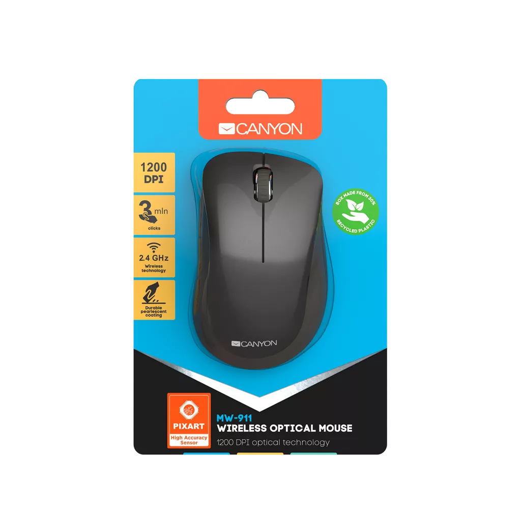 drive constant Couple Wireless Optical Mouse With Pixart Sensor MW-911 (CNS-CMSW911DG) - Canyon