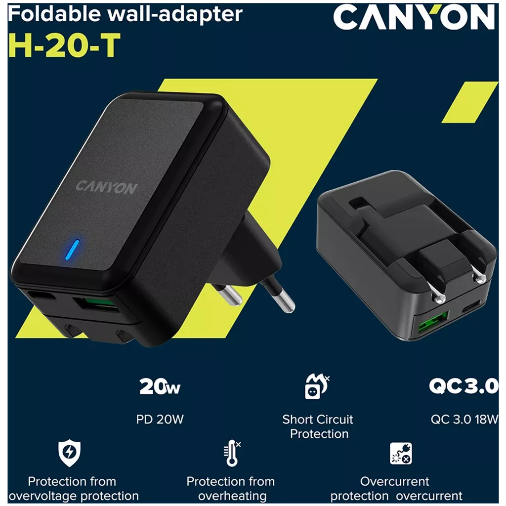Wall Charger 20W With PD USB-C H-20-02
