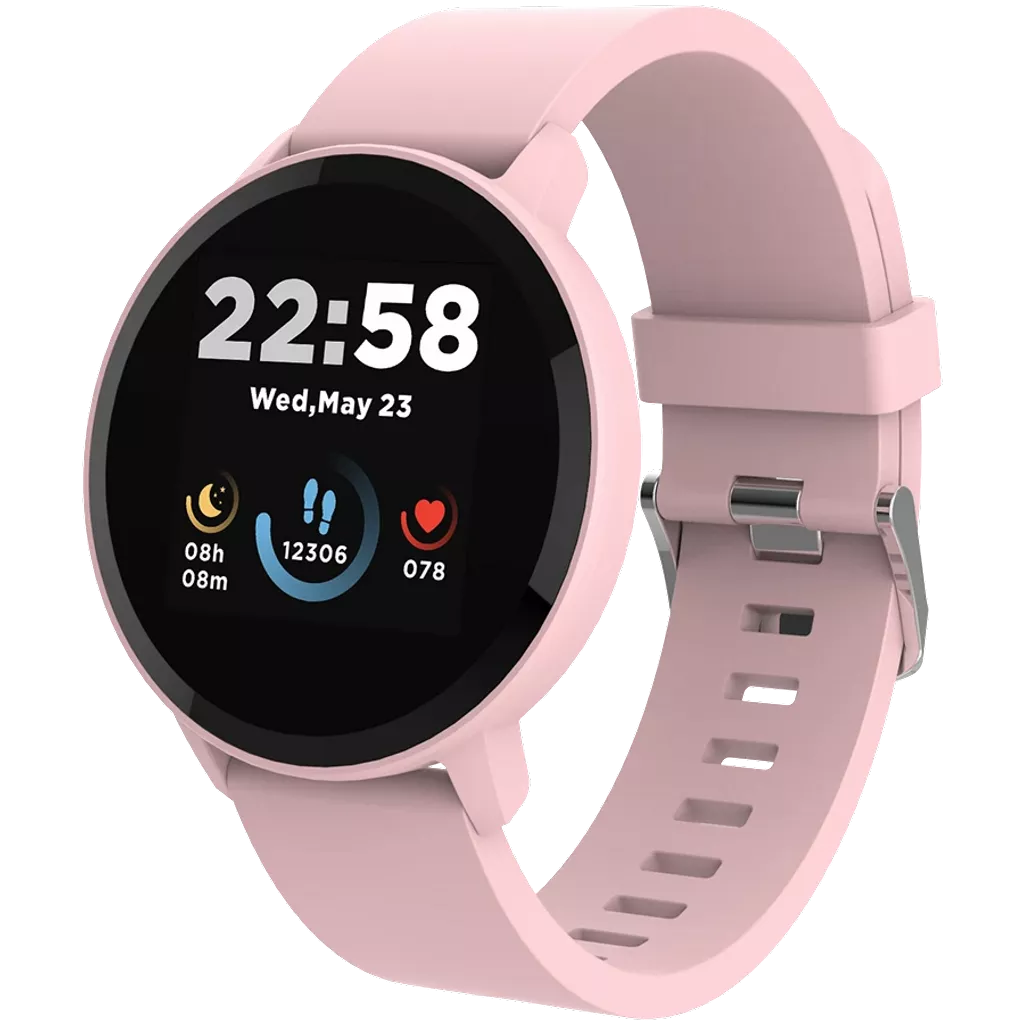 Reflex Smart Watch with Silicone Black Strap with Ultra UV Display, Health  Suite, & Aluminium Body