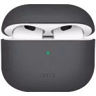 Чехол UNIQ LINO Liquid  Тёмно-серый для AirPods (Gen3) — Изображение №1
