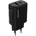 Адаптер питания CANYON OnCharge 250 QC 2*USB/USB-C, 25 Вт — Изображение №1