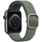 Band UNIQ ASPEN Strap Braided for Apple Watch 42/44 ASPEN Strap Green for Apple Watch 42/44/45 mm — Image №1