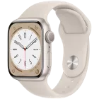 Apple Watch Series 8 GPS  Спортивный ремешок Starlight, 41мм, Starlight — Изображение №1