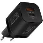 Сетевое зарядное устройство Promate PowerPort-33 Вт USB-C+USB-A Black (POWERPORT-33.BLACK) — Изображение №1