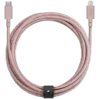 NATIVE UNION Көрінетін су шкаласы: мин./макс. деңгейлері BELT 3 TYPE C, Қызғылт, 3м — image №1