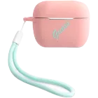 GUESS Іс Silicone Script logo  Қызғылт/Жасыл — image №1