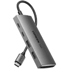 USB Hub UGREEN USB-C to 2xUSB-A + 2xUSB-C Gray — Image №1