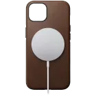 NOMAD Чехол Modern Leather Case с MagSafe Rustic Brown для iPhone 13 — image №1