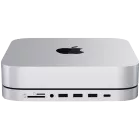 SATECHI  Многопортовый адаптер Stand & Hub for Mac Mini with SSD Enclosure Серебристый — image №1