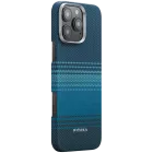 Husă PITAKA Tactile Woven cu suport magnetic și MagSafe pentru iPhone 16 Pro Max, Moonrise — image №1