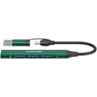 CANYON  DS-02  USB Hub 4 Port USB-C Hub DS-02 Green — Image №1