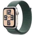 Apple Watch SE GPS Gen.2 (2024), 40χιλ., Starlight, Lake Green Sport Loop — Εικών №1