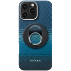 Husă PITAKA Tactile Woven cu suport magnetic și MagSafe pentru iPhone 16 Pro, Moonrise — image №1