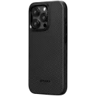 Protective Case PITAKA MagEZ Case Pro 4 with MagSafe Black/Grey Twill for iPhone 15 Pro Max — Image №1