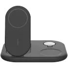 Бездротовий зарядний пристрій Belkin 3в1 Magnetic Foldable iPhone/Watch/AirPods Qi2 15W, Black (WIZ029VFBK) — Зображення №1
