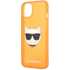 LAGERFELD Чехол FLUO Choupette Оранжевый для iPhone 13 — image №1