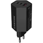 Адаптер питания CANYON Hexagon 65 3*USB/USB-C 2*USB Тип C, USB Тип A, 65 Вт — Изображение №1