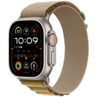 Apple Watch Ultra 2 2024, 49mm, Natural Titanium, Tan Alpine Loop, Small — Image №1