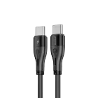 Кабель PROOVE Soft Silicone Type-C to Type-C 60W (1m) чорний — Зображення №1