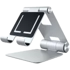 SATECHI  для iPad, iPad Pro, iPhone X, 8 Plus, 8, MacBook 2015/2016, СеребристыйНастольная подставка R1 Multi-Angle Tablet Stand — image №1