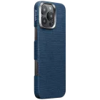 Чохол Pitaka Tactile Woven Monogram Dark Blue for iPhone 16 Pro Max (KI1603PTKP) — Зображення №1