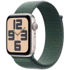 Apple Watch SE GPS Gen.2 (2024), 44χιλ., Starlight, Lake Green Sport Loop — Εικών №1