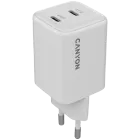 CANYON Power Adapter 2*USB-C, 45 W, White — Image №1