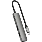 SATECHI  Slim 4 Multiport  Многопортовый адаптер  Space Gray — Изображение №1