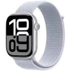 Apple Watch Series 10 GPS  Голубое облако спортивный ремешок, 46мм, Серебристый — Изображение №1