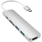 Адаптер SATECHI Aluminum Type-C Slim Multi-Port Adapter 4K V2 — Изображение №1