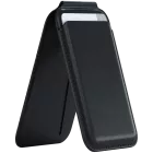 SATECHI Wallet Vegan-Leather Magnetic Wallet Stand  Black for iPhone — Image №1