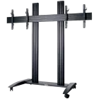 EDBAK Trolley Stand for 2 Screens 42"-55", Μαύρος — Εικών №1
