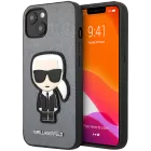 LAGERFELD Чехол Saffiano Ikonik Patch Серебристый для iPhone 13 — image №1
