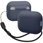 Чехол ELAGO Silicone Basic Case with Nylon Lanyard для Airpods Pro 2nd Gen, Jean Indigo — Изображение №1