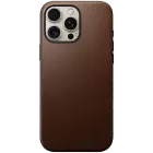 Чехол NOMAD Modern Leather с MagSafe Коричневый для iPhone 16 Pro Max — Изображение №1
