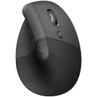 Мышь LOGITECH Lift Vertical Ergonomic Wireless/Bluetooth for Business Graphite (L910-006494) — Изображение №1
