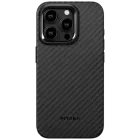 Case PITAKA MagEZ with MagSafe Black/Grey Twill for iPhone 15 Pro — Image №1