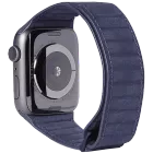 Band DECODED 44mm Leather Magnetc Traction Strap LEATHER MAGNETIC TRACTION STRAP Blue for Apple Watch 42/44 mm — Image №1