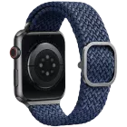 Ремешок UNIQ ASPEN Strap Braided для Apple Watch 42/44 ASPEN Strap Синий для Apple Watch 42/44/45 mm — Изображение №1