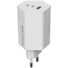 Адаптер питания CANYON Hexagon 65 3*USB/USB-C 2*USB Тип C, USB Тип A, 65 Вт — Изображение №1