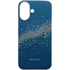 Husă PITAKA Tactile Woven cu MagSafe pentru iPhone 16, Milky Way Galaxy — image №1