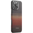 Husă PITAKA Tactile Woven cu suport magnetic și MagSafe pentru iPhone 16 Pro Max, Sunset — image №1
