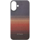 Husă PITAKA Tactile Woven cu MagSafe pentru iPhone 16 Plus, Sunset — image №1