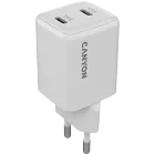 CANYON CU35CC Power Adapter 2*USB-C, 35 W, White — Image №1