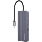 CANYON  Многопортовый адаптер 13in1 USB C hub Серый — Изображение №1