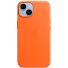 APPLE Leather Case with MagSafe Orange for iPhone 14 — Image №1