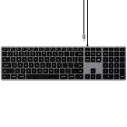 SATECHI Slim W3 Πληκτρολόγιο, Ενσύρματο, Space Gray — Εικών №1