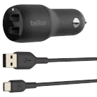 Автомобильный адаптер BELKIN 2*USB Тип A, 24 Вт — image №1
