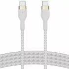 Кабель Belkin BRAIDED SILICONE USB-C - USB-C 1 м White (CAB011bt1MWH) — Зображення №1