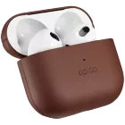Чехол EPICO из кожи для AirPods (Gen. 4), Коричневый — image №1